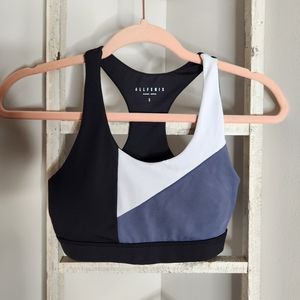 ALLFENIX sports bra womens small steel CB colorblock padded
